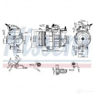 Компрессор кондиционера NISSENS BZC J0 5707286403765 890250 1223487 - Изображение 8