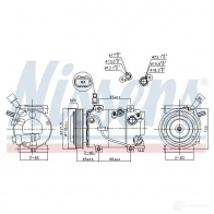 Компрессор кондиционера NISSENS 5707286454897 0EOLB T 890640 1214107956 - Изображение 6