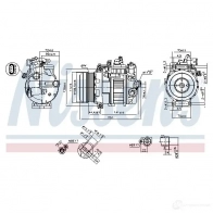 Компрессор кондиционера NISSENS 5707286437944 1417928908 890552 F0E9XO X - Изображение 6