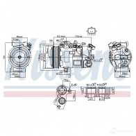 Компрессор кондиционера NISSENS Renault Megane (BZ) 3 Хэтчбек U EL7CE 890802