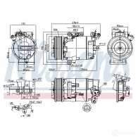 Компрессор кондиционера NISSENS 5707286382671 890015 1223330 R56 FFF - Изображение 5