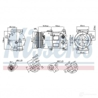 Компрессор кондиционера NISSENS 1214105074 890418 5707286454866 FVII B1U - Изображение 7
