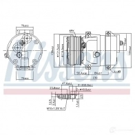 Компрессор кондиционера NISSENS 5707286382831 1223360 890050 Q6K6 DU - Изображение 6