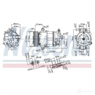 Компрессор кондиционера NISSENS RMAJ5L U 890056 1223365 5707286382886 - Изображение 7