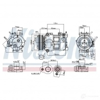 Компрессор кондиционера NISSENS 890693 1437697593 2 W8UT