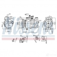 Компрессор кондиционера NISSENS 890551 5707286432833 5GK77 I 1223571 - Изображение 7