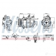 Компрессор кондиционера NISSENS 1223600 64DA 0RC 5707286438880 890608 - Изображение 2