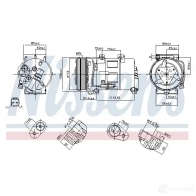 Компрессор кондиционера NISSENS 1424541727 0FD 7GH 89493 5707286402874 - Изображение 7