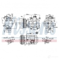 Компрессор кондиционера NISSENS 5707286415089 1223513 4LN CX 890315 - Изображение 6