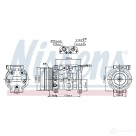 Компрессор кондиционера NISSENS 5707286353459 89099 1 NUXT 1223650 - Изображение 5