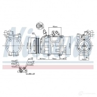 Компрессор кондиционера NISSENS 1214103630 X8 3XEAZ 890282 5707286402775 - Изображение 6