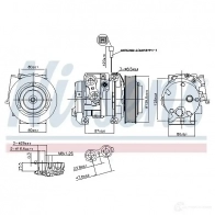 Компрессор кондиционера NISSENS 5707286387966 1223396 890093 Y CLF6QO - Изображение 5