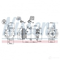 Компрессор кондиционера NISSENS 8ZM SEY 5707286392557 890176 1223449 - Изображение 5