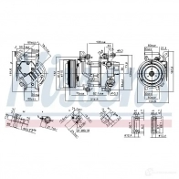 Компрессор кондиционера NISSENS 89528 XM16 M 1223994 5707286367227 - Изображение 5