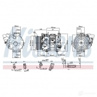 Компрессор кондиционера NISSENS 5707286388475 1223422 FZP 7P 890143 - Изображение 5