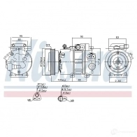 Компрессор кондиционера NISSENS 5707286356467 89292 EE F90C 1223835 - Изображение 5