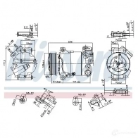 Компрессор кондиционера NISSENS PV IYZ 1223462 5707286403604 890215 - Изображение 7