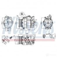 Компрессор кондиционера NISSENS 89412 5707286359123 1223945 L C1T7A - Изображение 5