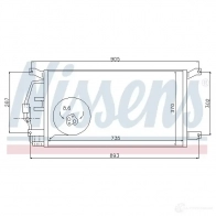 Радиатор кондиционера NISSENS 5707286259133 V3 ISWAQ 1226099 94797