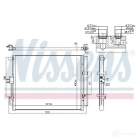 Радиатор кондиционера NISSENS XZJ 05 1214136347 5707286462274 941133 - Изображение 2