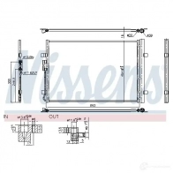Радиатор кондиционера NISSENS 941183 LJ KK0HJ 1437698893 - Изображение 2