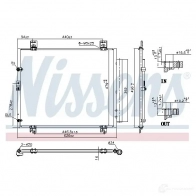 Радиатор кондиционера NISSENS 1437701327 941189 YTK LM