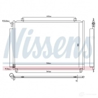 Радиатор кондиционера NISSENS 8VV 5ADB 1424977779 5707286471641 941171 - Изображение 2