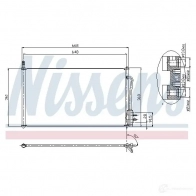 Радиатор кондиционера NISSENS Q4A ARGT 94432 5707286255906 1225770 - Изображение 6