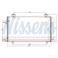 Радиатор кондиционера NISSENS 940318 1225119 RVBY W 5707286359802 - Изображение 2