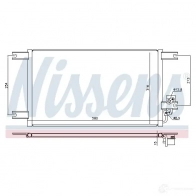 Радиатор кондиционера NISSENS KUW 03H 1214136301 941085 5707286453821 - Изображение 2