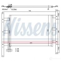 Радиатор кондиционера NISSENS BQ M5H 5707286258129 1225996 94682 - Изображение 2