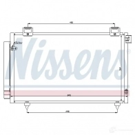 Радиатор кондиционера NISSENS 5707286344754 1214133193 F6G 6D 940199 - Изображение 2