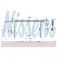 Радиатор кондиционера NISSENS 0X MOBA 5707286259331 94819 Opel Frontera (A) 1 Кроссовер 2.2 i (54MWL4) 136 л.с. 1995 – 1998