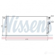 Радиатор кондиционера NISSENS 94916 2 8QIM 1226201 5707286260146