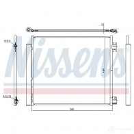 Радиатор кондиционера NISSENS 5707286389632 V86N I 940546 1225316 - Изображение 6