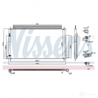 Радиатор кондиционера NISSENS RZ J47LH 1437698868 941188 - Изображение 2
