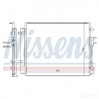 Радиатор кондиционера NISSENS 5707286410312 940727 1225431 XHE XW - Изображение 2