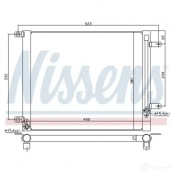 Радиатор кондиционера NISSENS BX6D U 940542 1225313 5707286388789 - Изображение 2
