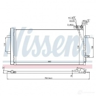 Радиатор кондиционера NISSENS KLTQ LF 1225062 940255 5707286368354 - Изображение 2