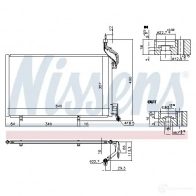 Радиатор кондиционера NISSENS 1225209 940410 D QO1XN 5707286374645 - Изображение 2