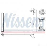 Радиатор кондиционера NISSENS 940415 5707286374683 B4XY GQA 1225213 - Изображение 2