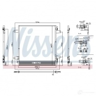 Радиатор кондиционера NISSENS 1225372 PI PN2 5707286399860 940619 - Изображение 6