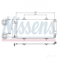 Радиатор кондиционера NISSENS GIN 0UY 94629 1225948 5707286257665 - Изображение 2