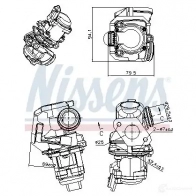 Клапан EGR NISSENS 1437666264 GY XKMO 98150 - Изображение 8