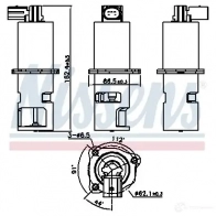 Клапан EGR NISSENS 1437666350 98190 BRM1 0C4 - Изображение 7