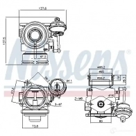Клапан EGR NISSENS 1424816646 98162 3T3Y H3Y 5707286463479 - Изображение 8