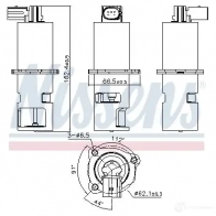 Клапан EGR NISSENS OZN UZ 1437666367 98163 - Изображение 7