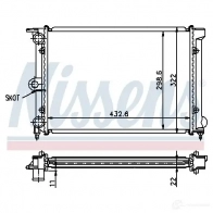 Радиатор охлаждения двигателя NISSENS D9G Q61T 651631 1220690 5707286221468 - Изображение 5
