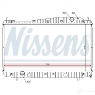 Радиатор охлаждения двигателя NISSENS O7VKT O 1218646 61837 5707286198579 - Изображение 1