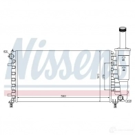 Радиатор охлаждения двигателя NISSENS 5707286198883 61888 X92HEC A 1218677 - Изображение 5